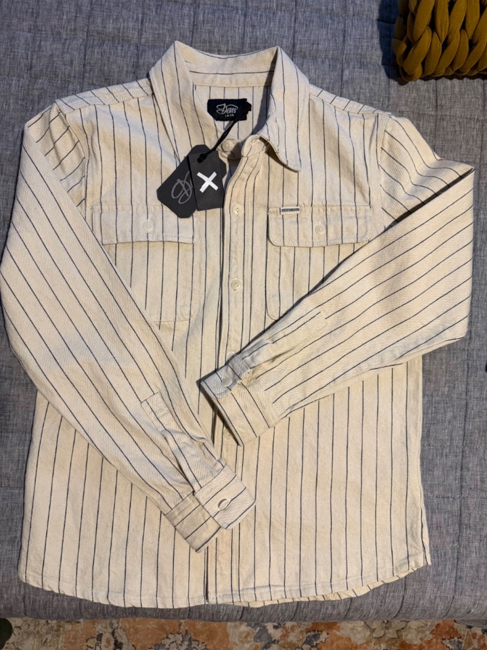 Deus Ex Machina Vacay Stripe Denim Shirt